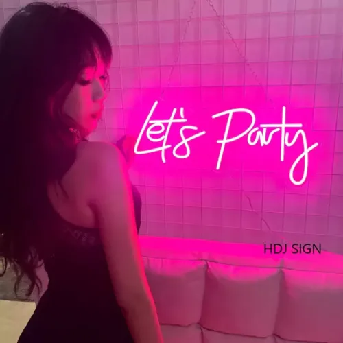 Let's Party Neon Sign