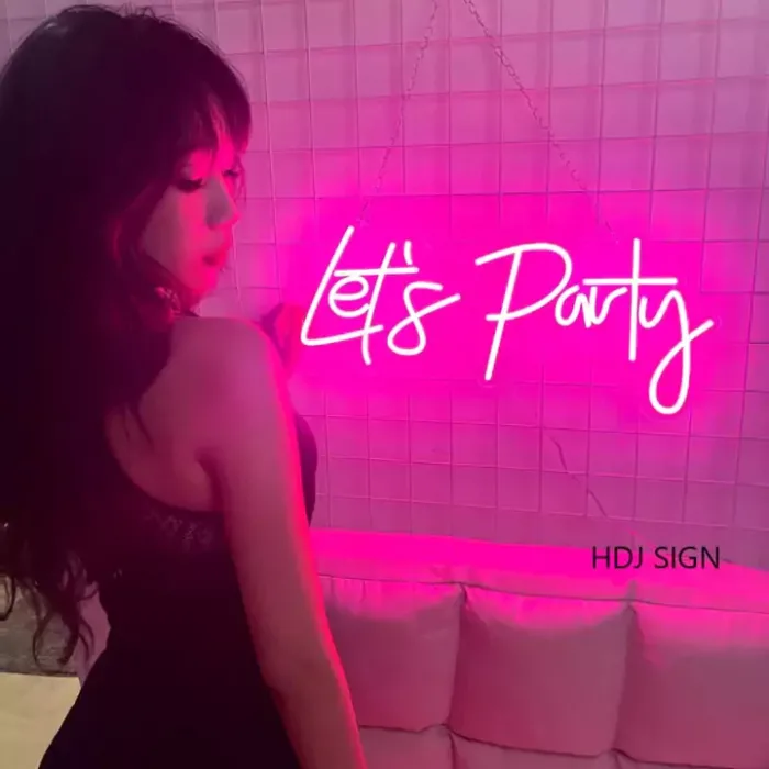 Let's Party Neon Sign